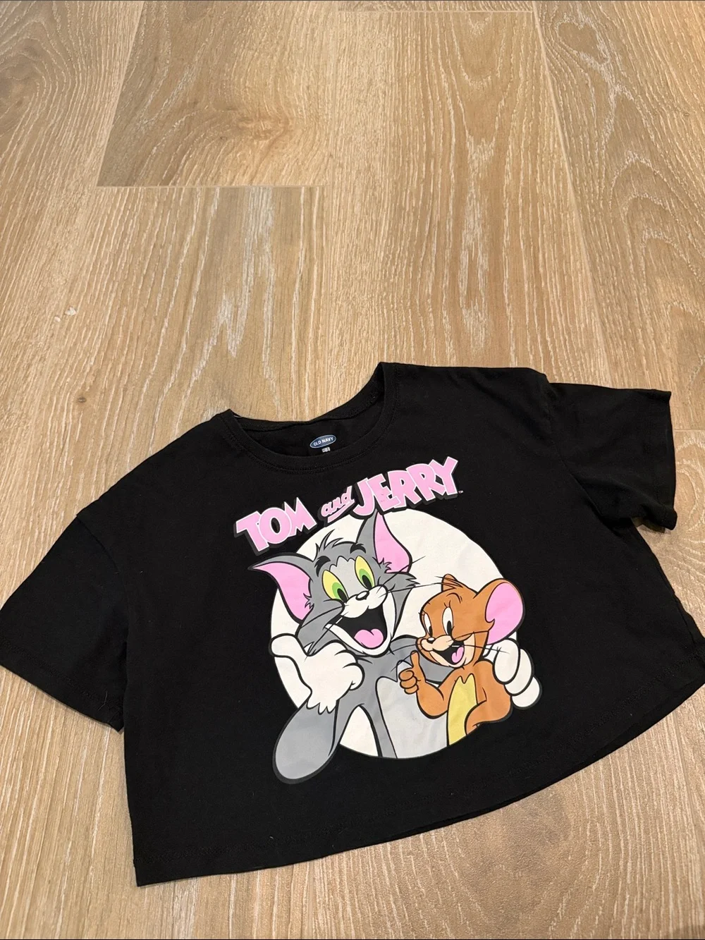 Girls Tom and Jerry Cropped Tee Old Navy Size 8